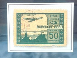 Flugpostvorläufer IV Burgdorf, fein gestempelt ʘ