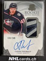Calvin Thurkauf NHL The Cup Rookie Patch Auto Card /249