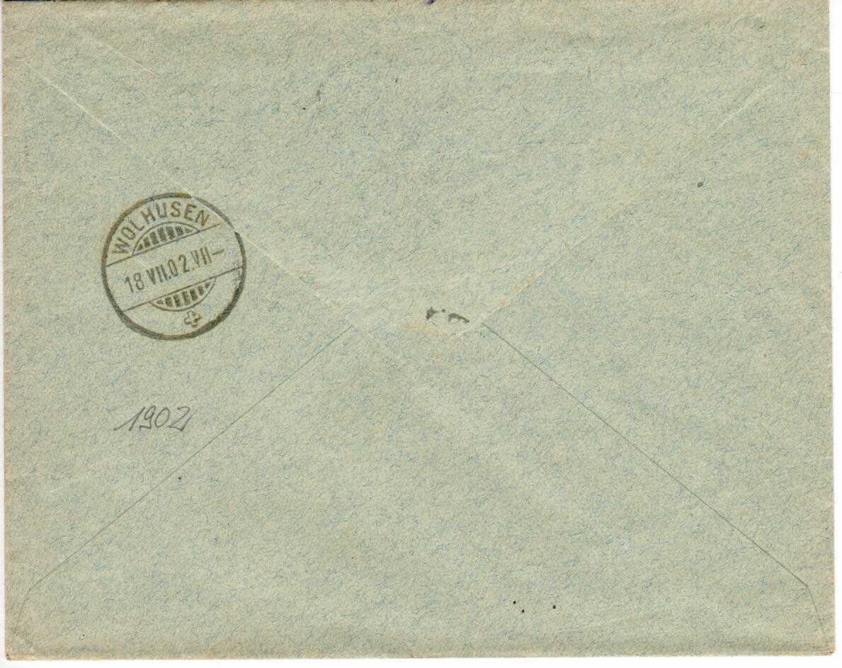 Alle Briefmarken: R-Brief Luzern 1902 – Gebraucht aus Wolhusen von Curver9 1