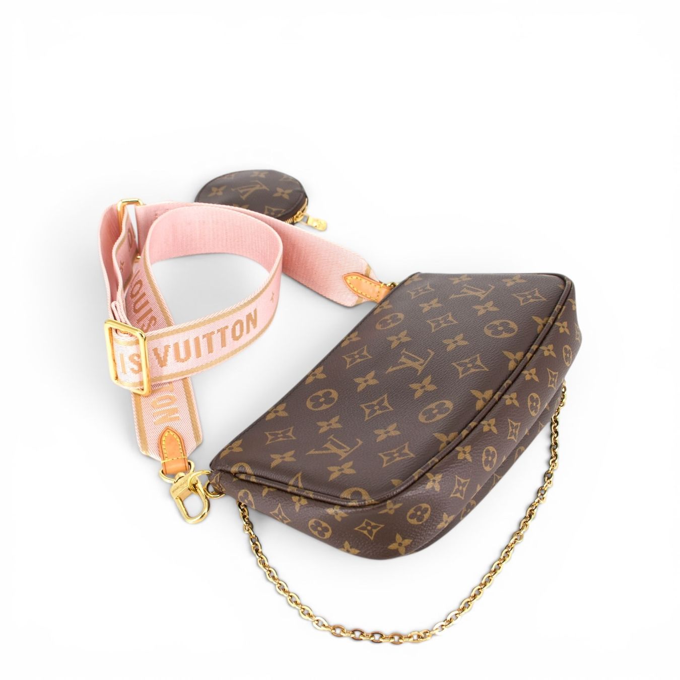 Louis Vuitton Sacs femmes: Louis Vuitton Multi Pochette Monogram rosa – D'occasion à Binningen par Designerlabels 9