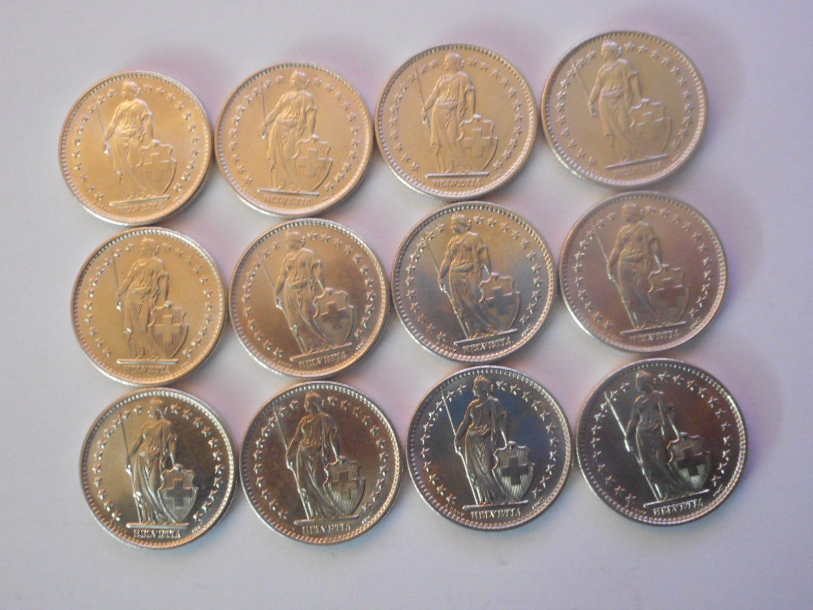 Tutti le monete: 12 x 2 Fr. 1965  silber   unz – Nuovo (secondo la descrizione) da Kriegstetten venduto da pizlad2010 4
