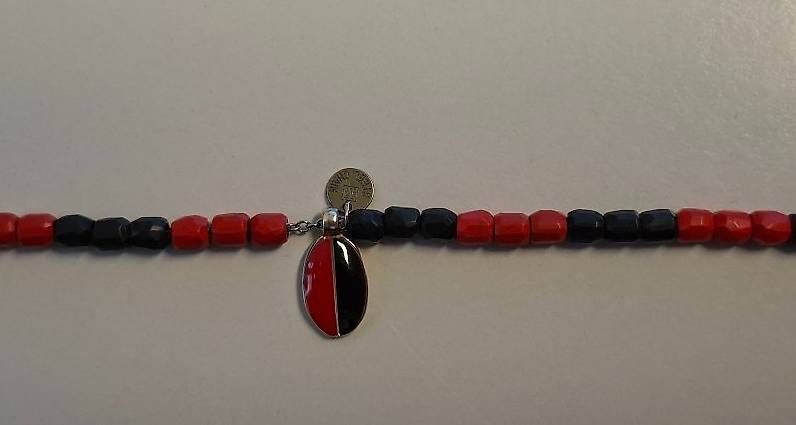 DoDo Bracciali & Braccialetti: Dodo bracciale mini granelli squadra calcio "Milan" – Usato da Bedano venduto da Lauraniki2422 3