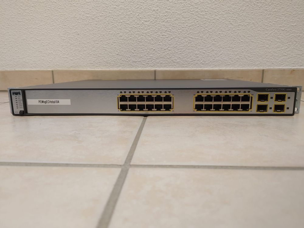 Cisco Catalyst 3750G Series 24 Port managed Switch (Rack) (Gebraucht ...