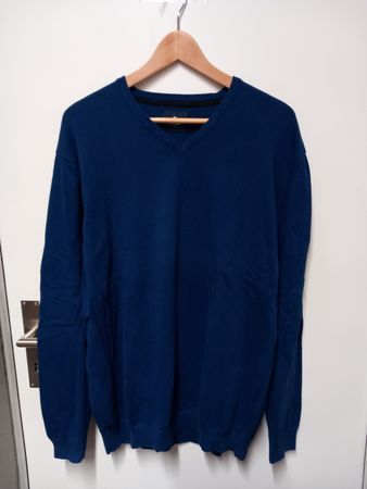 Pierre Cardin Baumwoll-Pullover, Herren, Gr. XXL blau