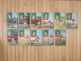 11 X Fussballkarten FC Sion 60er Jahre BAZOOKA Fussball Gum