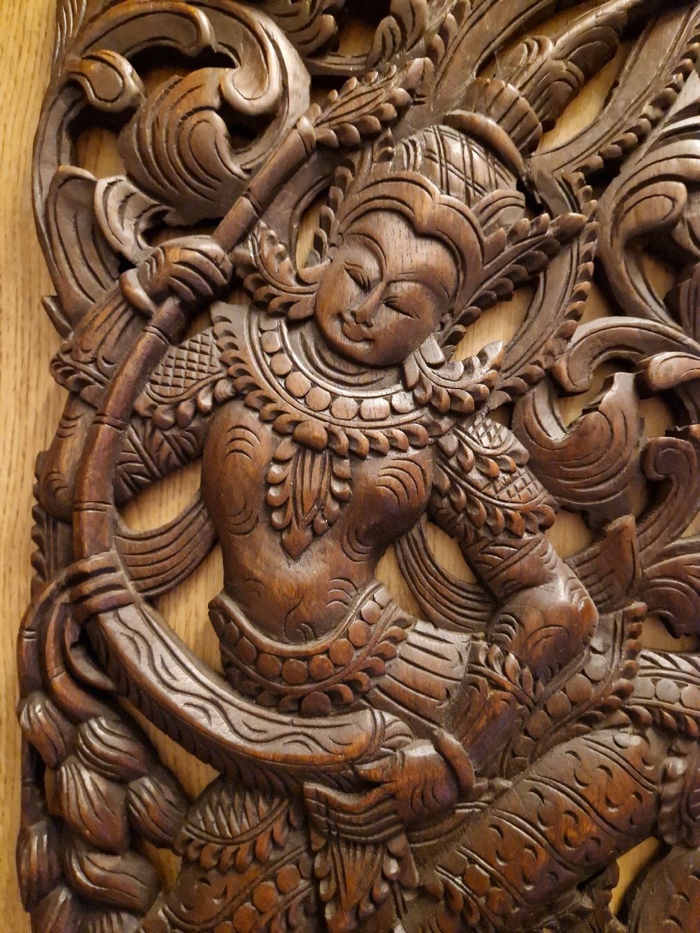 Statuette: Grosse schöne Holzschnitzerei Thailand oder Bali – Usato da Jona venduto da HappyHappyHappyHappy 1