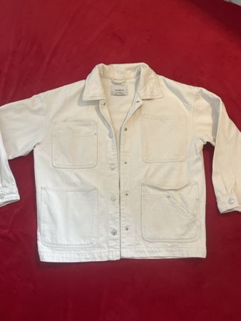 Pull&Bear Jacke, creme-weiss, Gr. S, neuwertig
