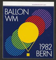 Ballon 1982 BERN Aufkleber 10 x 10 cm Luftpost