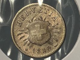 5 Rappen 1850BB, TOP Qualität!!!