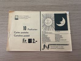 altes Postkartenbüchlein