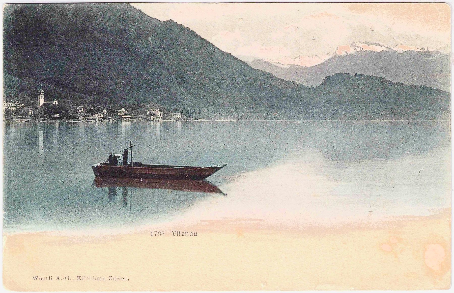 Cartoline postali: VITZNAU Fischerei ca. 1910 (LU) – Usato da Oberdorf BL venduto da Hopfehuepfer