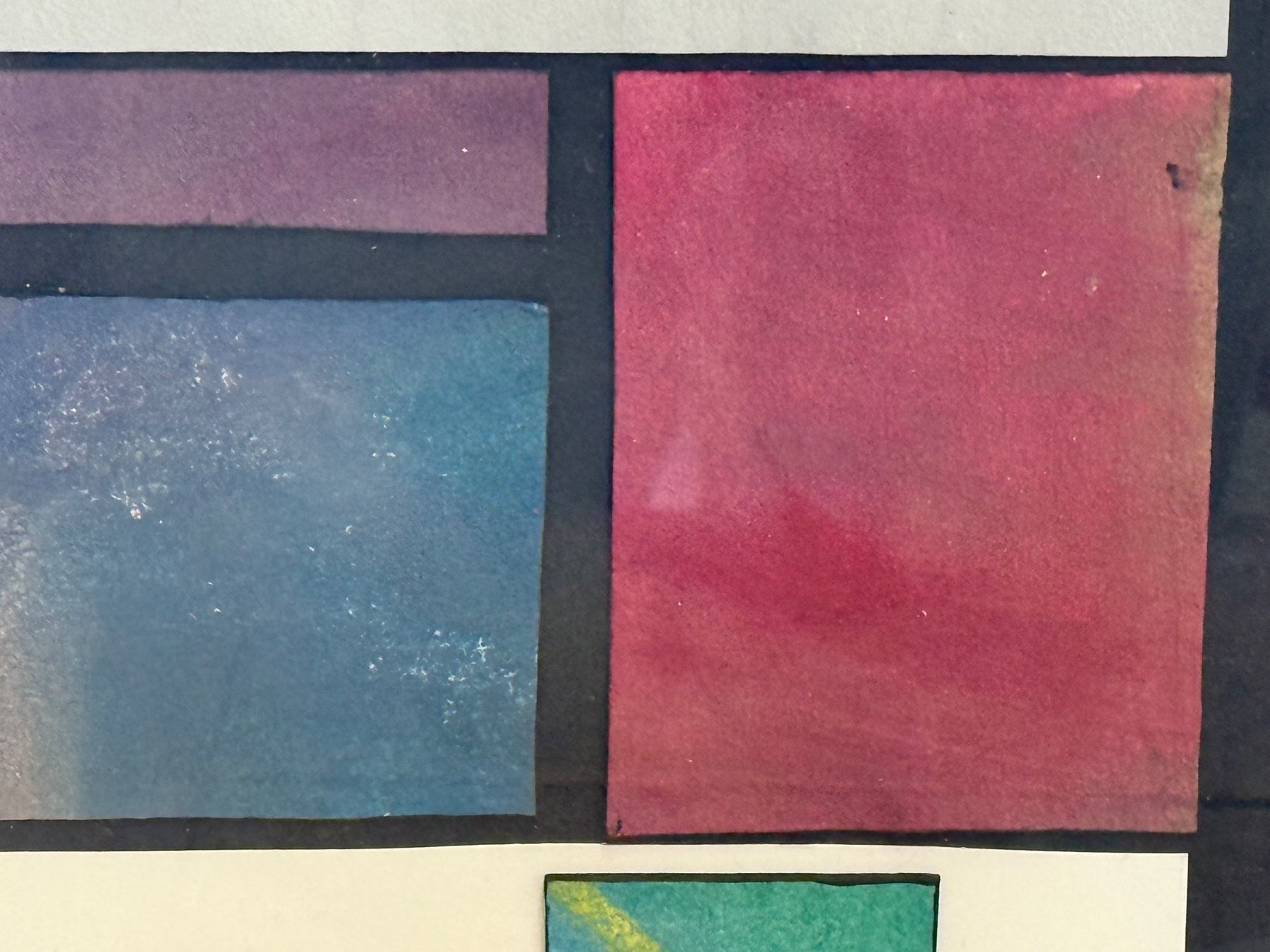 Dipinti: HALDI Charles Collage Acryl signiert – Usato da Bern venduto da Jwpm66 1