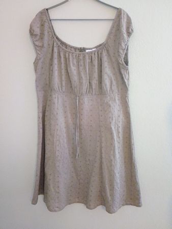 Baumwollkleid bestickt Gr.46