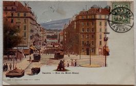Genève, Rue du Mont-Blanc, 1906
