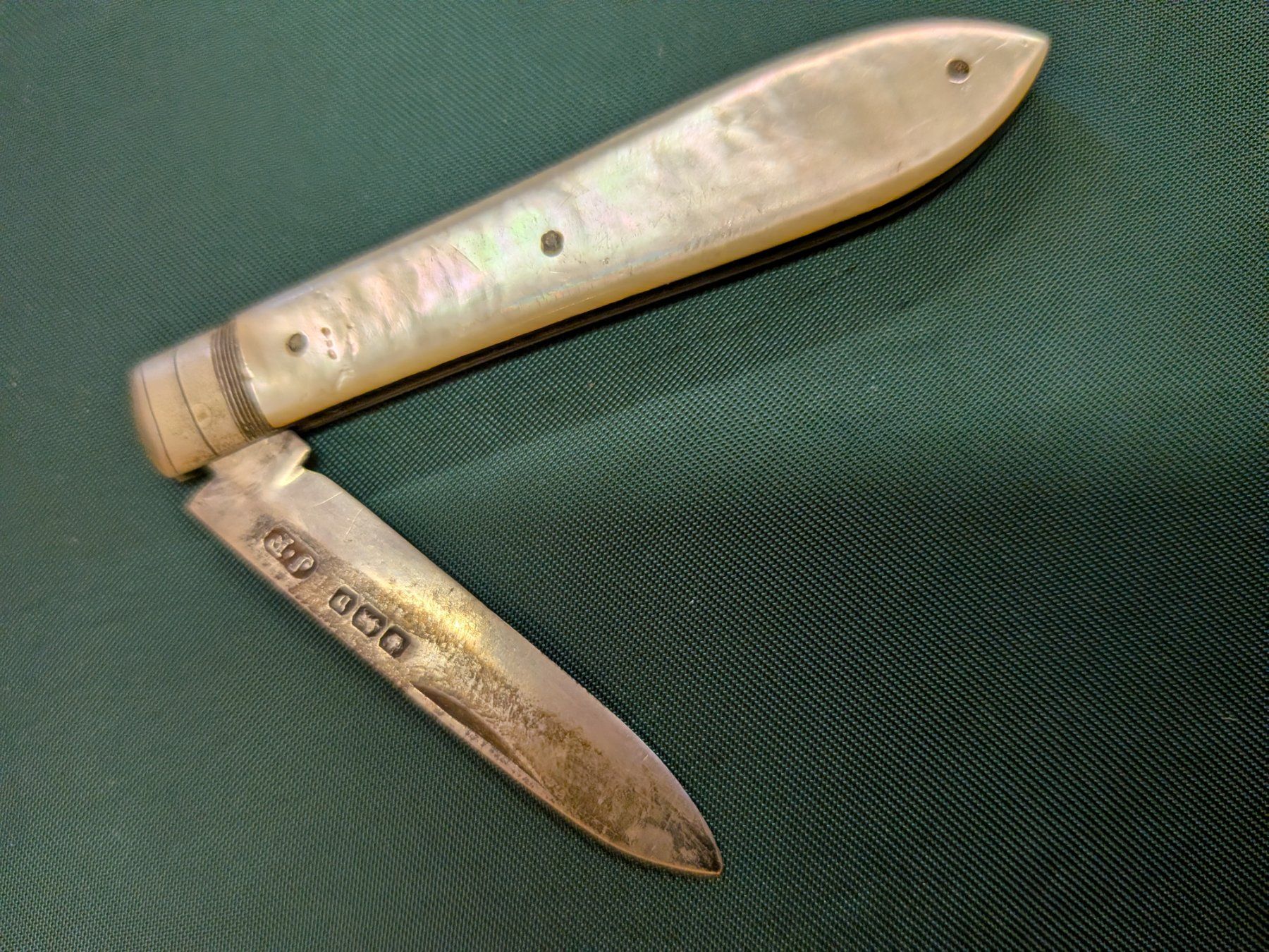 Coltelli tascabile: Taschenmesser Sheffield Silber&Perlmutter – Usato da Schönenwerd venduto da kybi