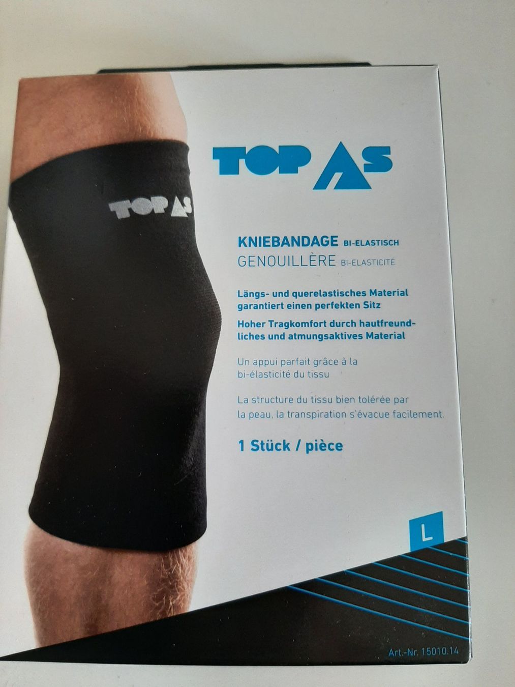 Attrezzature mediche: Kniebandage TopAs Gr. L schwarz – Usato da Konolfingen venduto da Mcumulus 2