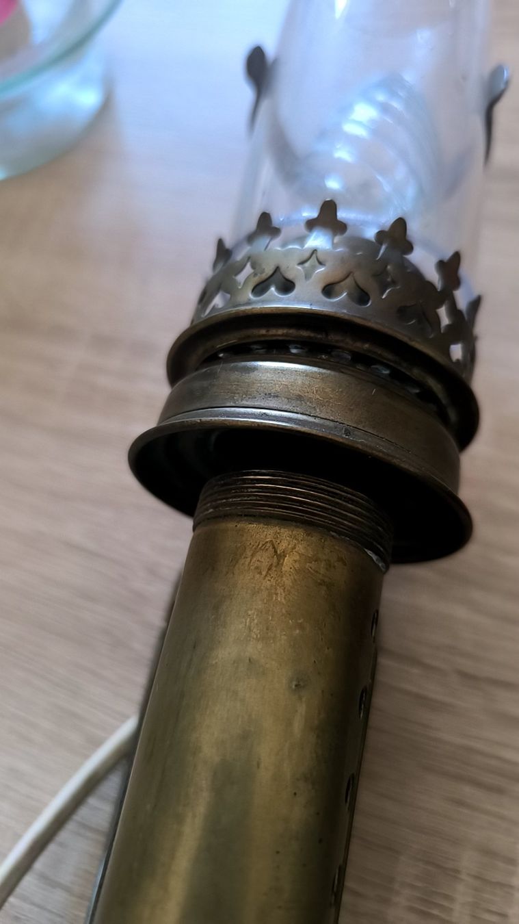 Lampen: * Antike Messing Eisenbahnlampen mit Glasröhren, 2er Set – Gebraucht aus Münchenbuchsee von Daniel0133 2