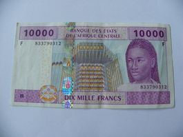 10000 Francs 2002, Zentralafrikanischer Staaten, Wie Neu