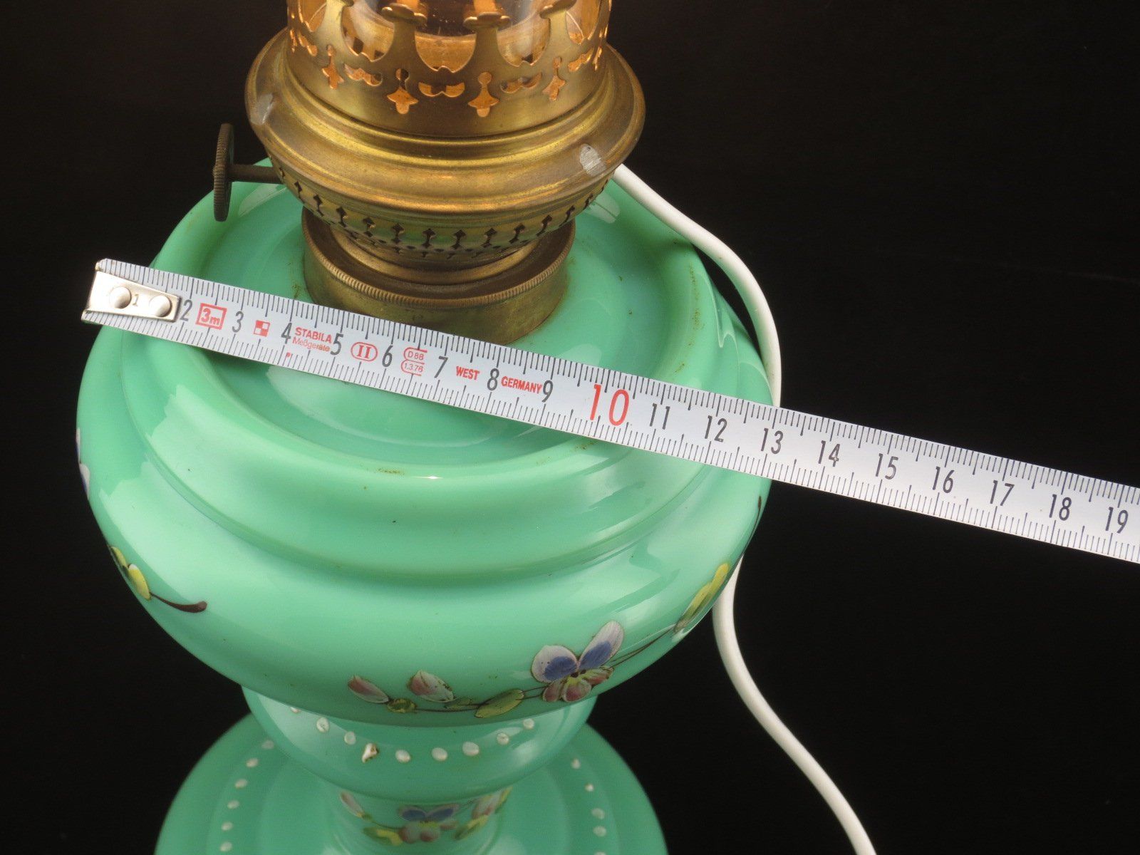 Lampade: Petrollampe Opalglas lampe à petrole opaline 1900 – Usato da Noville venduto da ceram 8