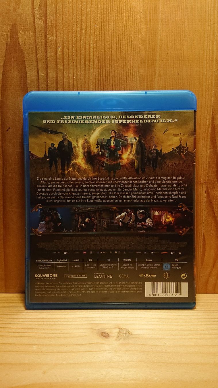 Tutti i DVDs: FREAKS OUT Blu-Ray – Usato da Wilderswil venduto da Exebub 1