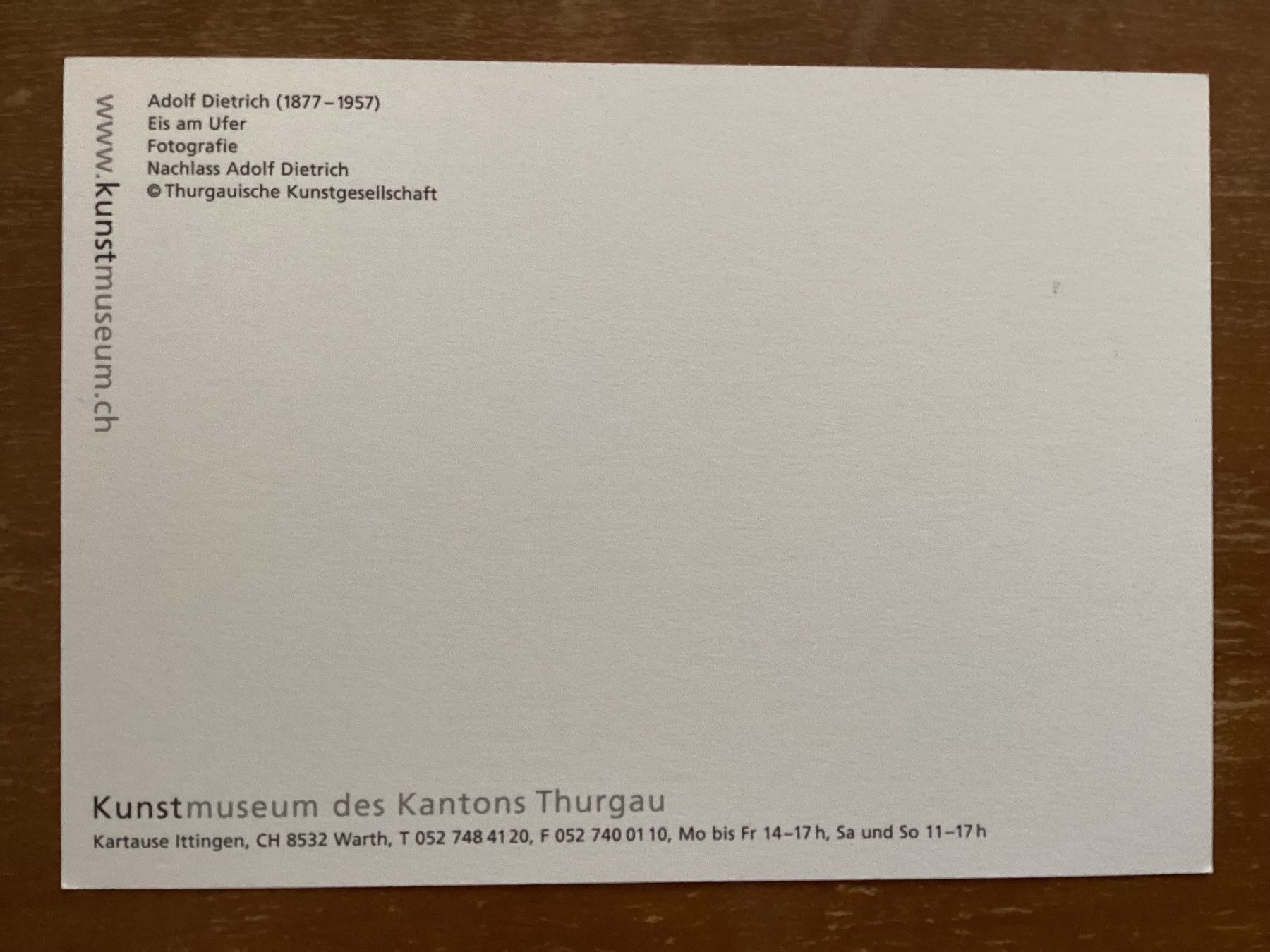 Cartoline postali: AK Eis am Ufer. Nachlass Adolf Dietrich – Usato da Zürich venduto da Tolima194 1