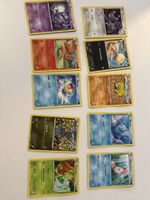 Lot de 10 cartes Pokémon diverses état correct