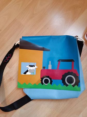 Kindergartentasche / Chindsgitäschli Bauernhof + Traktor