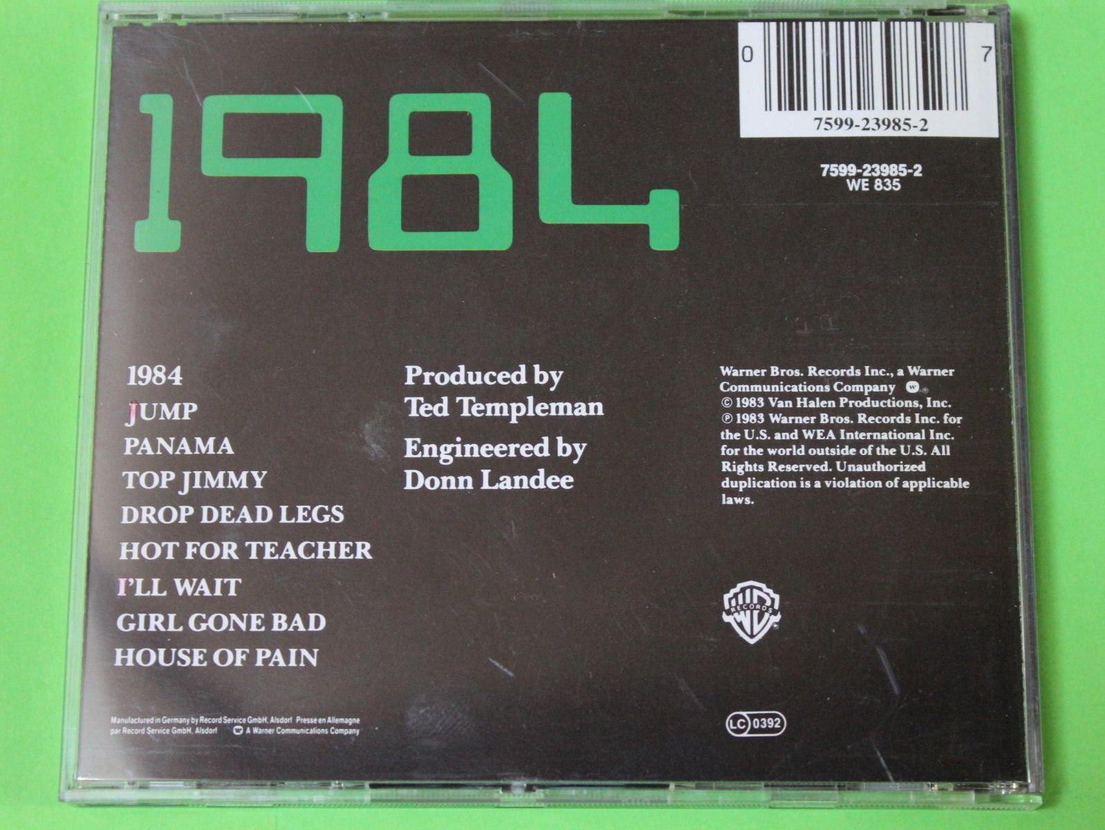 CDs: Van Halen - 1984 CD Guter Zustand – Gebraucht aus Tübach von JamesStone 2