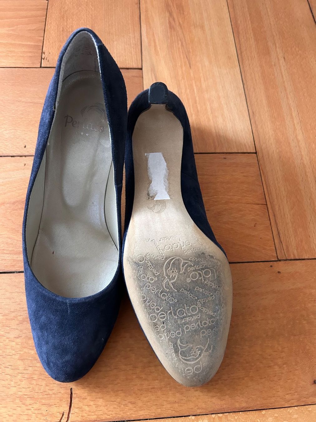 Scarpe da donna: Blaue Wildleder Danenschuhe Grösse 37 – Usato da Bern venduto da juline 1