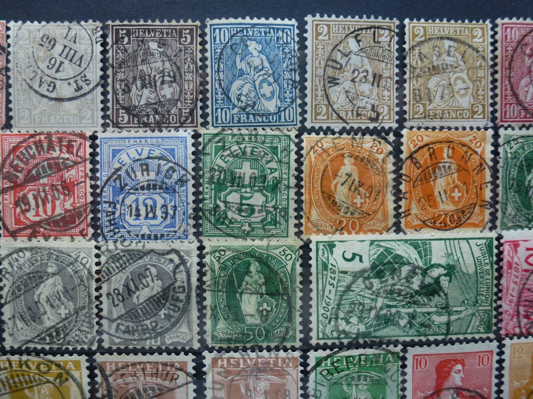 Tutti i francobolli: Kleine Schweizer Briefmarkensammlung ab Strubeli – Usato da Walkringen venduto da Casablanca777 2