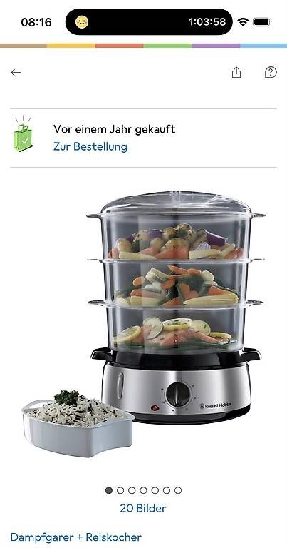 Russell Hobbs Küchengeräte: Dampfgarer – Gebraucht aus Oberwil b. Büren von mme.scisci 1