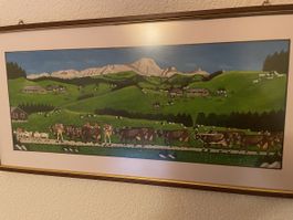 Gemälde Appenzeller Alpaufzug