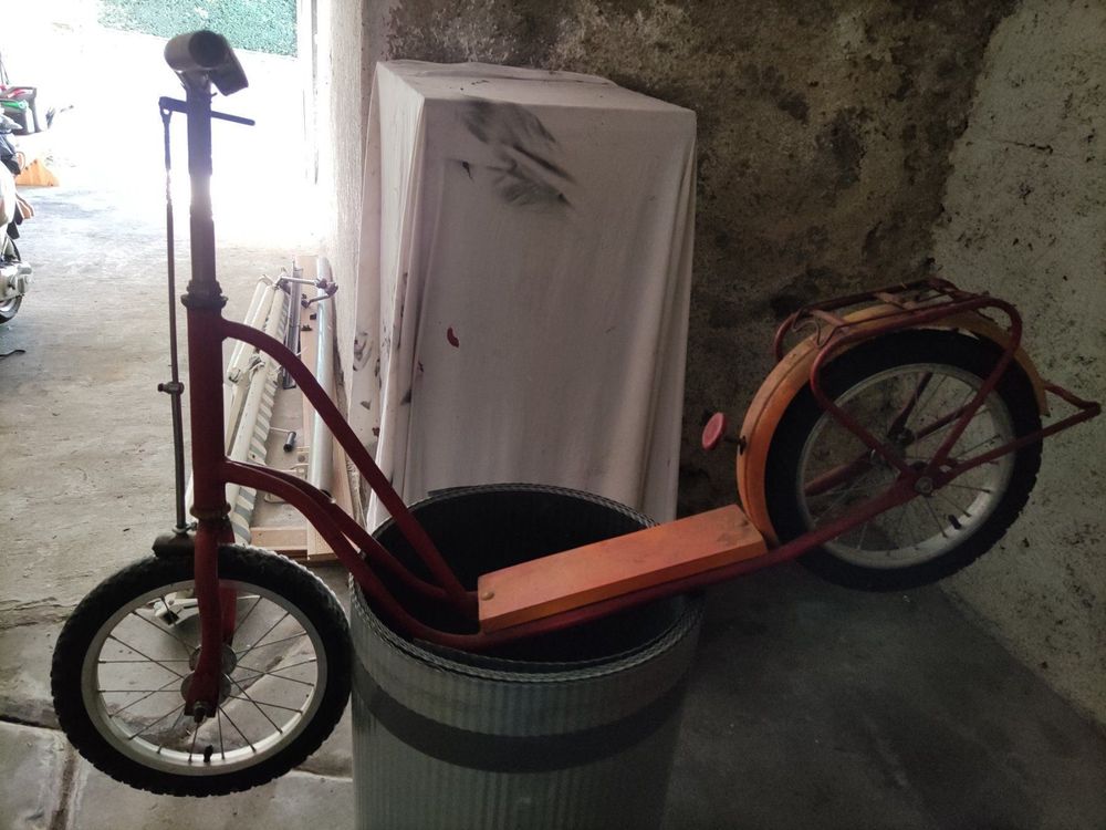 Trottinette Vintage 1960 Dans Son Jus - Pour Collectionneur - American Pickers Style