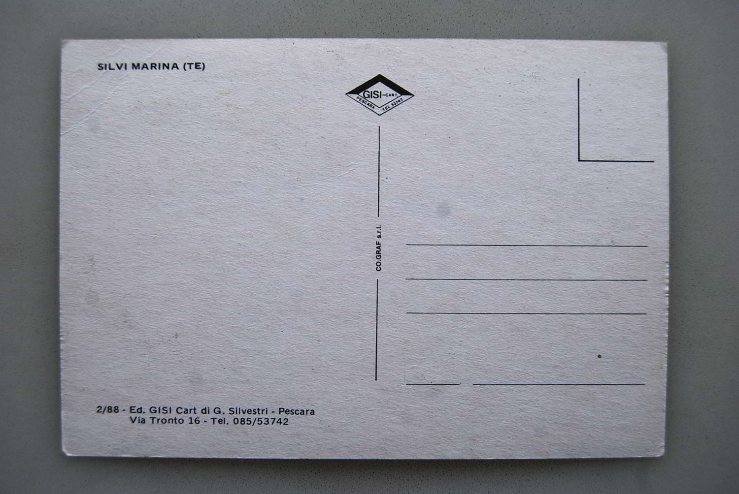 Cartoline postali: AK saluti da silvi marina – Usato da Rüfenacht BE venduto da Toro06 1