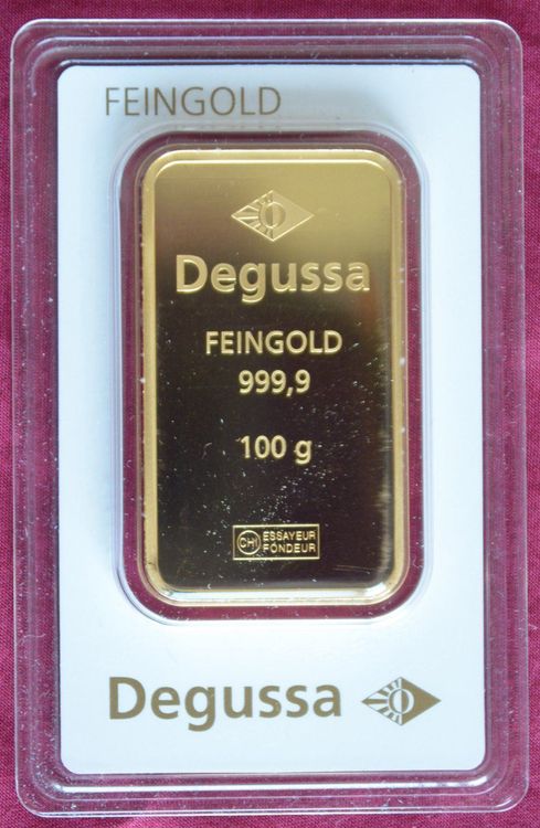 1 X Degussa 100g Goldbarren BLACK WEEKS | Kaufen Auf Ricardo