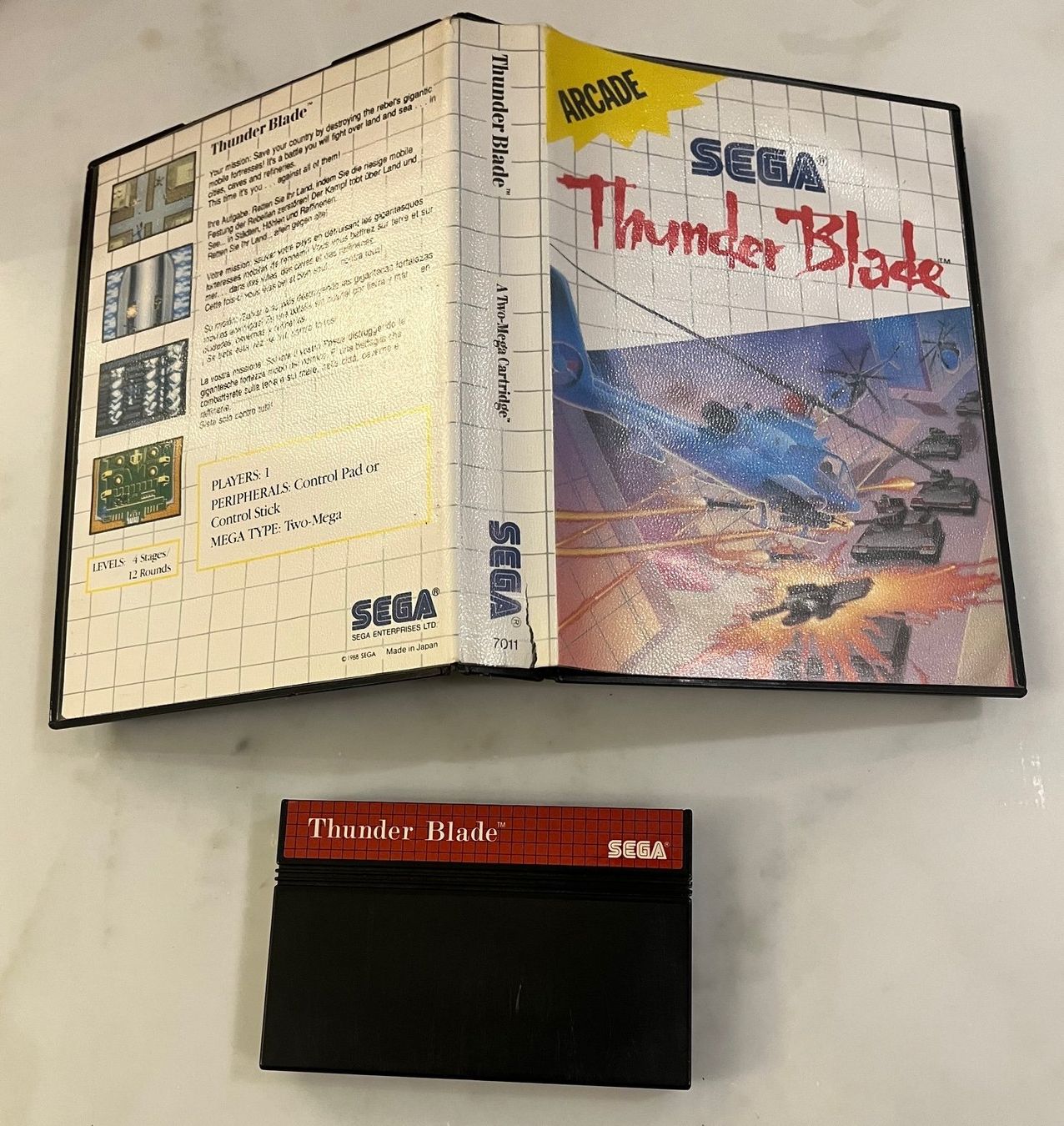 Sega Giochi: SEGA Master System Thunder Blade OVP ohne Spielanleitung – Usato da Gravesano venduto da Ing_lb