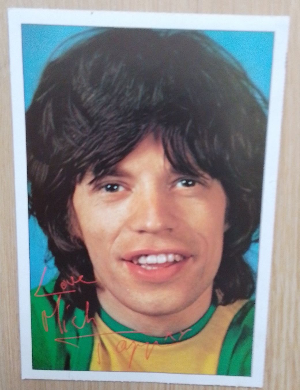 Autografi: Autogramm / Postkarte Mick Jagger 70er mit Unterschrift – Usato da Wohlen AG venduto da salamanderspielwaren