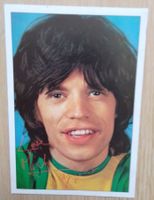 Autogramm / Postkarte Mick Jagger 70er mit Unterschrift