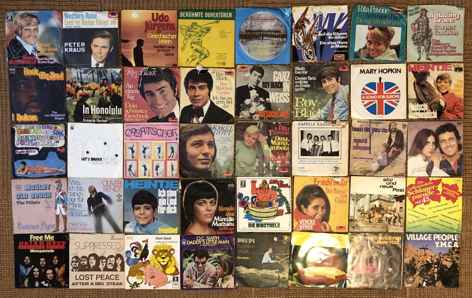 Dischi in vinile: 40Stk 45RPM Schallplatten – Usato da Lommiswil venduto da canoga 2