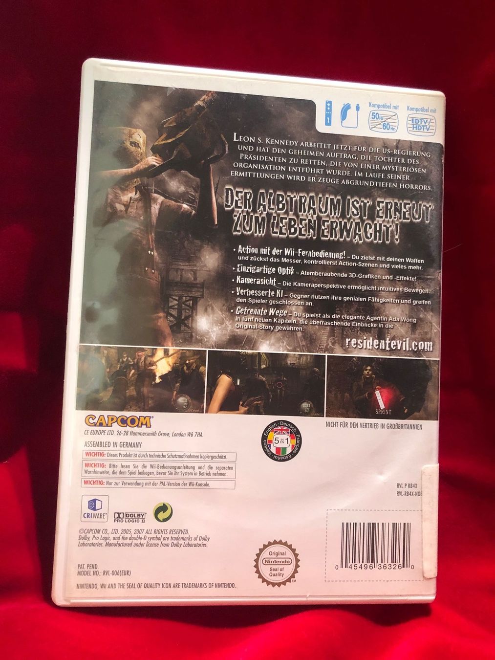 Capcom Giochi: NINTENDO Wii Spiel - Resident Evil 4 - 5 Sprache – Usato da St-Aubin FR venduto da Tiweety 1