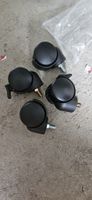 4 Stück Rollen,  Schwarz,