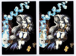 CHAOS! - LADY DEATH - BH&H 1-4 + #4 LADY DEMON+VELVET+SIGNED