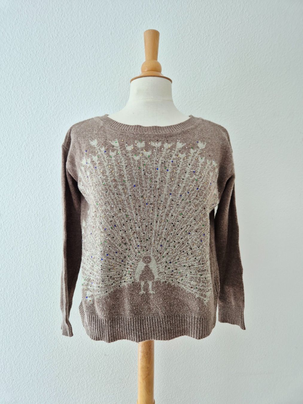 Kookai Maglioni & Felpe: PULLOVER PULLI KOOKAI 0 XS 34 PFAU GLITZER STEINCHEN TOP – Usato da Elsau venduto da the-colorful-side 5
