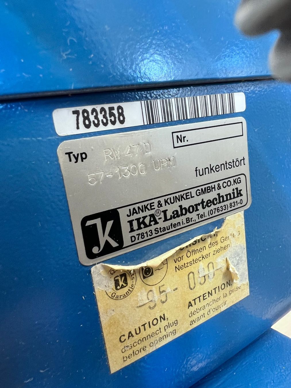 Laborzubehör: IKA Werke RW-47-D Rührwerk – Gebraucht aus Niederdorf von LeptonAG_Labor 5