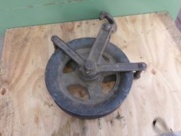 Antike -Hanfseilrolle  - Umlenkrolle -