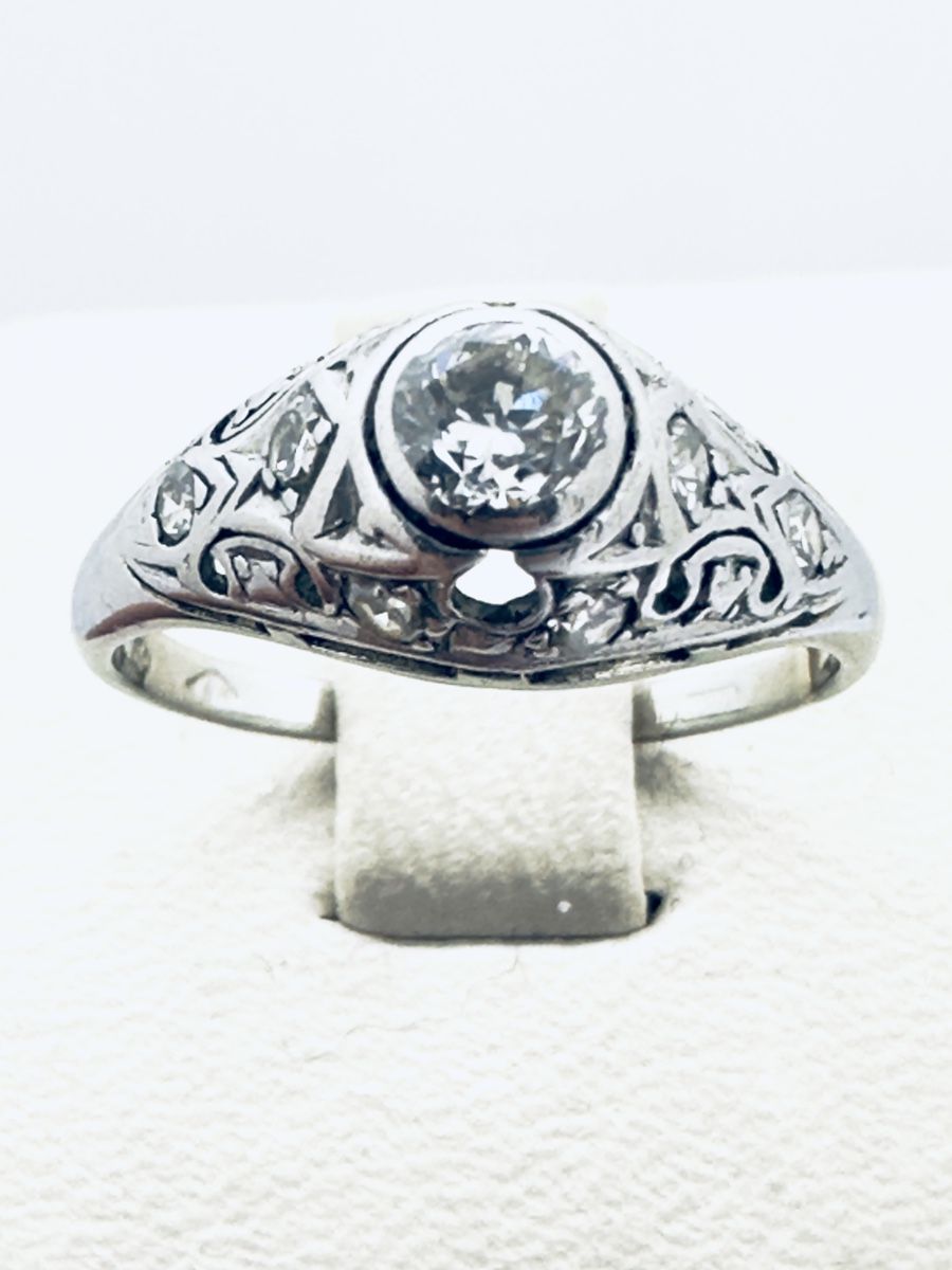 Anelli: 585/14 Karat Gold Ring mit 040Ct Brillanten – Usato da Murg venduto da MTGold 2