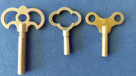 Lot de 3 clefs pour remonter les pendules