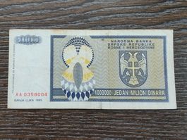 Bosnien 1'000'000 Dinara 1993 !!!!!!!