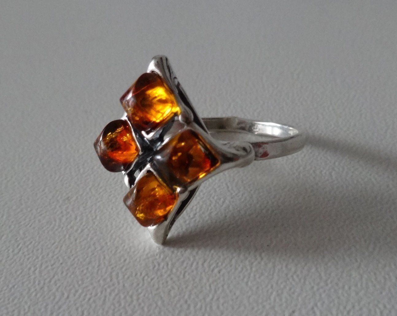 Ringe: ECHT! * Bernstein RING 925 Silber – Neu (gemäss Beschreibung) aus Visp von steinschmuckwelt 1
