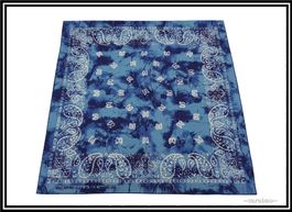 Bandana / Blau - Batik mit Paisley-Muster